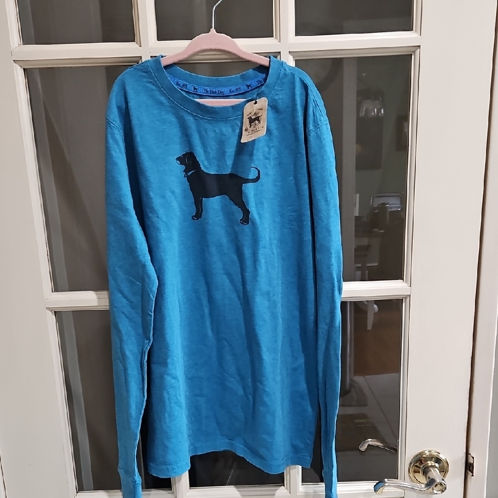 The Black Dog Blue Graphic Tee with Black Logo